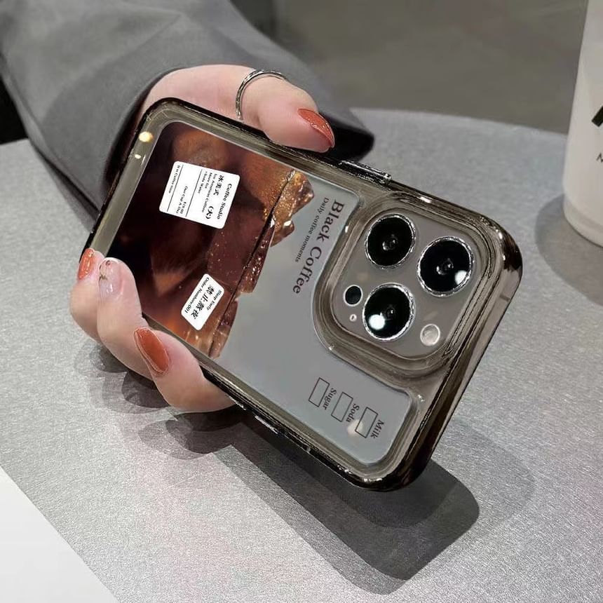 Phone Coffee Case Transparent