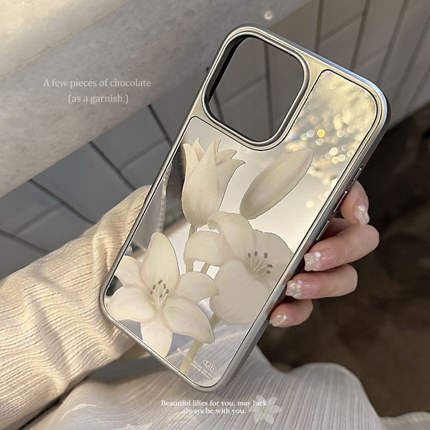 Print Floral Case Phone Strap / Set