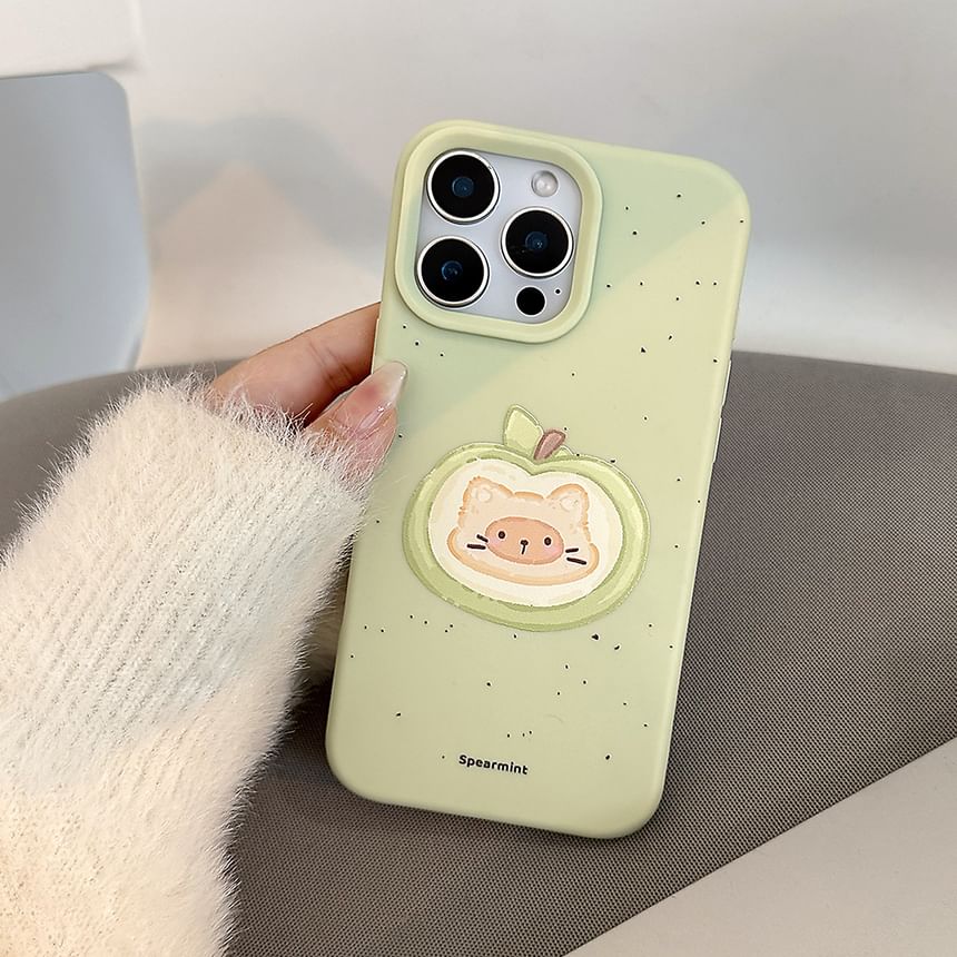 Cat Set Strap Phone Bead Print Case /