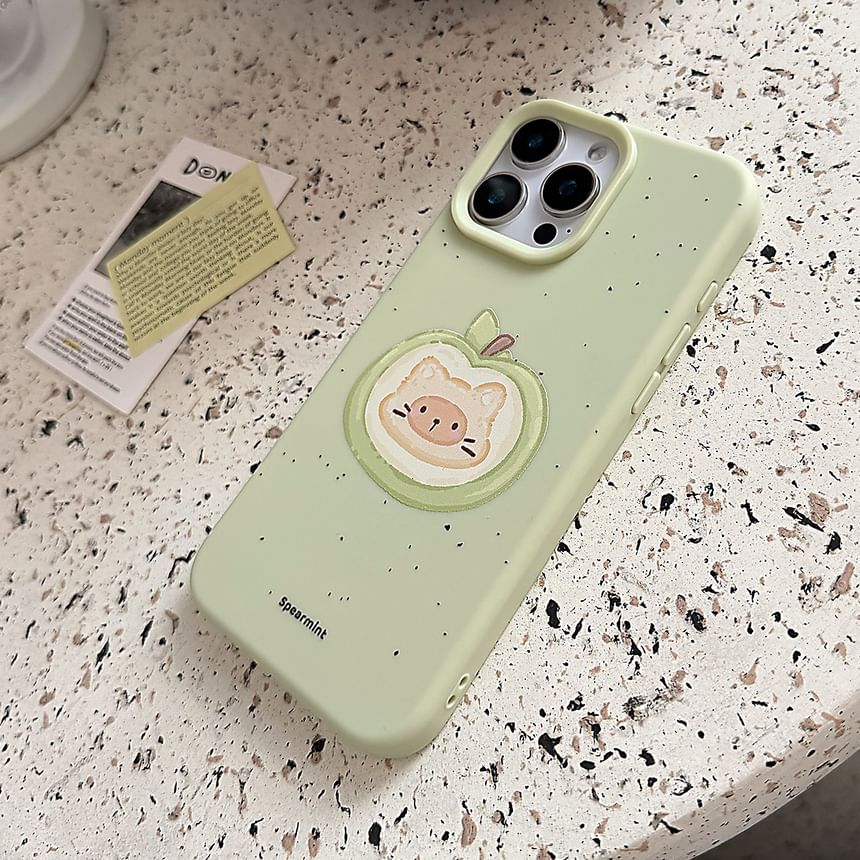 Cat Set Strap Phone Bead Print Case /