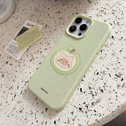 Cat Set Strap Phone Bead Print Case /