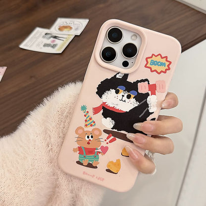 Cartoon Case Bead / Strap Phone Set Print