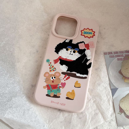 Cartoon Case Bead / Strap Phone Set Print