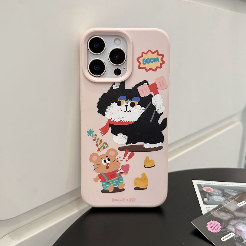 Cartoon Case Bead / Strap Phone Set Print