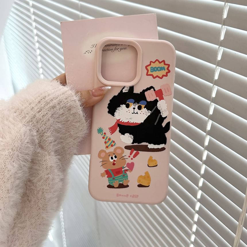 Cartoon Case Bead / Strap Phone Set Print