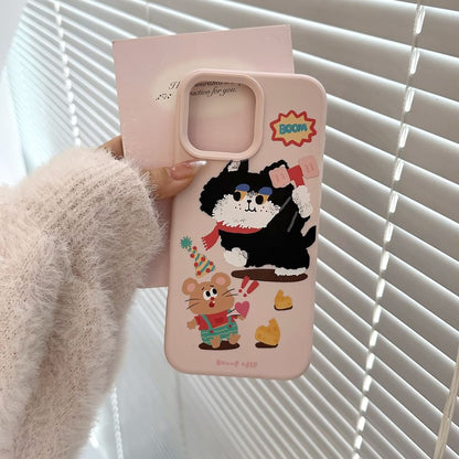 Cartoon Case Bead / Strap Phone Set Print