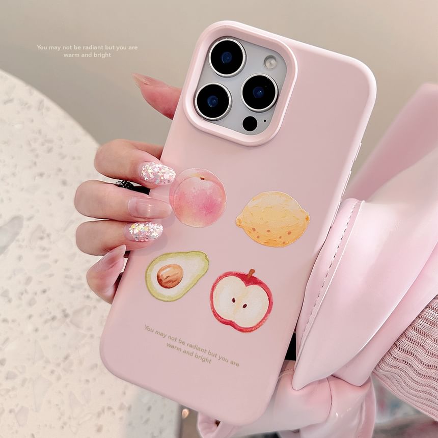 Set / Bead Phone Fruit Case Strap Print