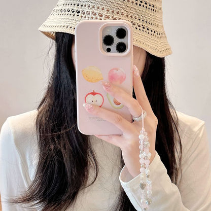 Set / Bead Phone Fruit Case Strap Print