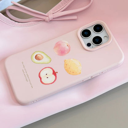 Set / Bead Phone Fruit Case Strap Print