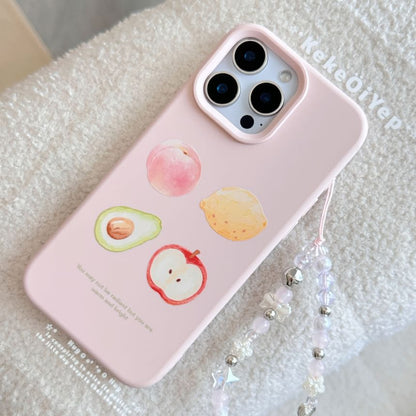 Set / Bead Phone Fruit Case Strap Print