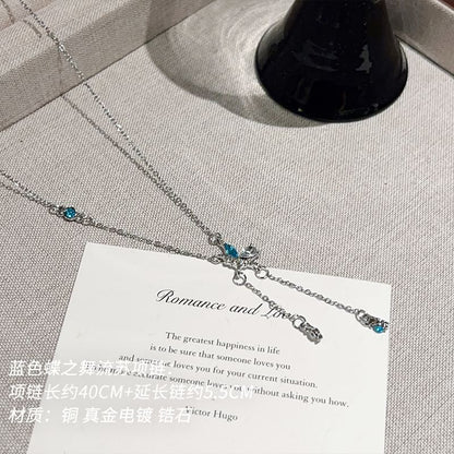 Lariat Necklace Butterfly