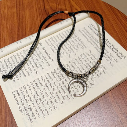 Pendant Necklace Moon Crescent