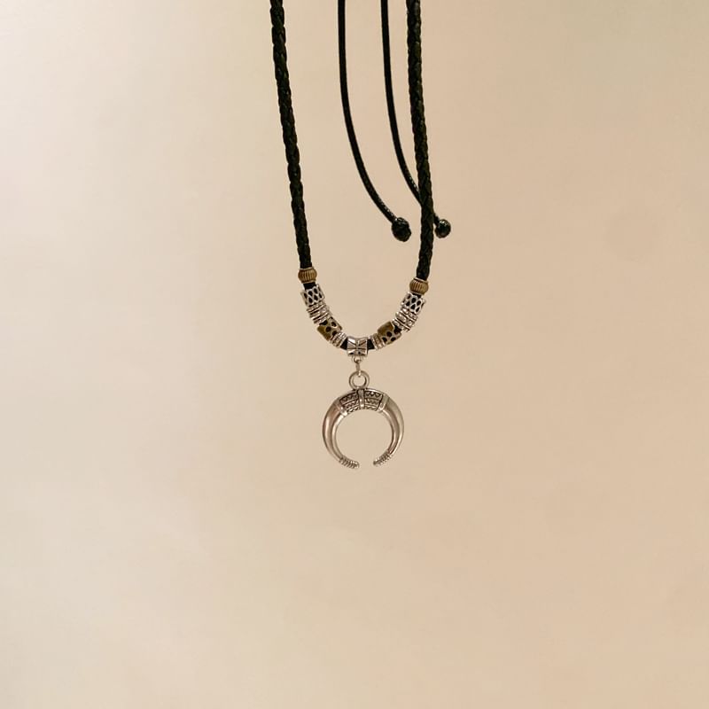 Pendant Necklace Moon Crescent