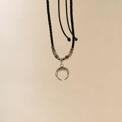 Pendant Necklace Moon Crescent