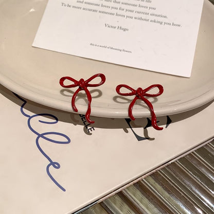 Sterling Silver Stud Bowknot 925 Earring