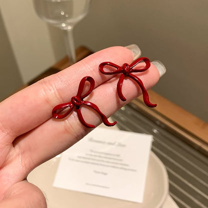 Sterling Silver Stud Bowknot 925 Earring