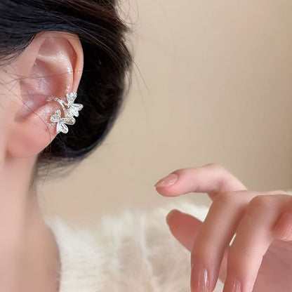 Ear Leaf Cuff Rhinestone
