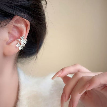 Ear Leaf Cuff Rhinestone