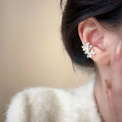 Ear Leaf Cuff Rhinestone