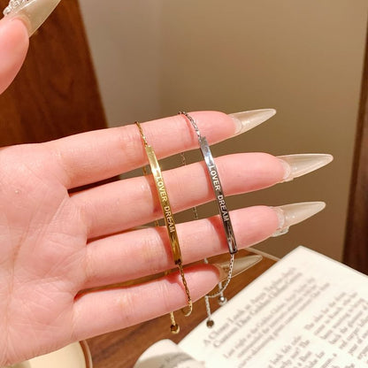 Bracelet Lettering Metal