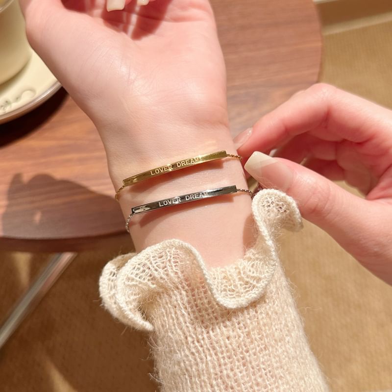 Bracelet Lettering Metal