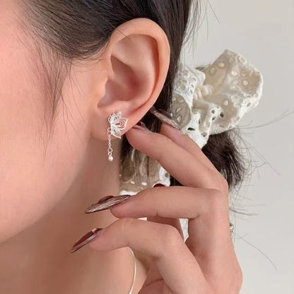 Drop Butterfly Alloy Earring