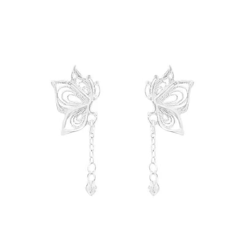 Drop Butterfly Alloy Earring