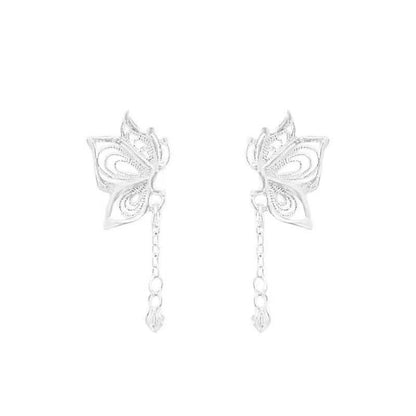 Drop Butterfly Alloy Earring