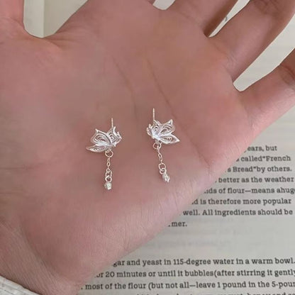 Drop Butterfly Alloy Earring