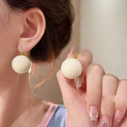 Alloy Bead Drop Earring