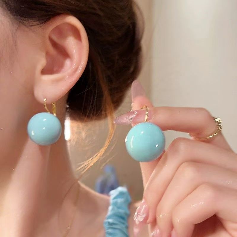 Alloy Bead Drop Earring