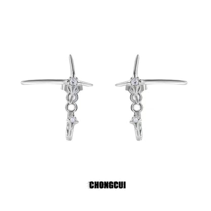 Earring Alloy Star Stud