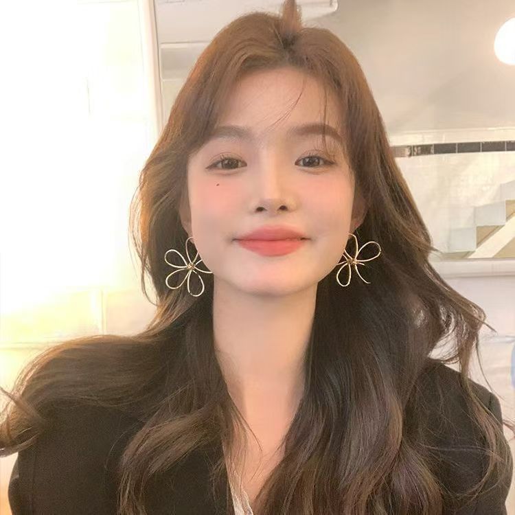 Earring Alloy Wirework Floral Stud