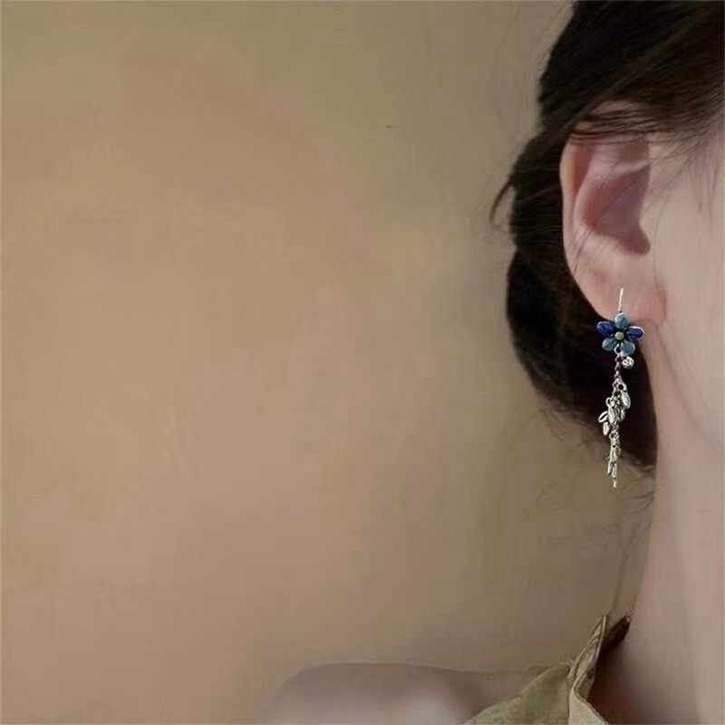 Alloy Floral Dangle Earring