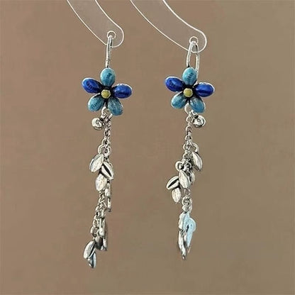 Alloy Floral Dangle Earring