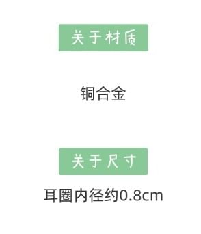 Huggie Earring Rhinestone