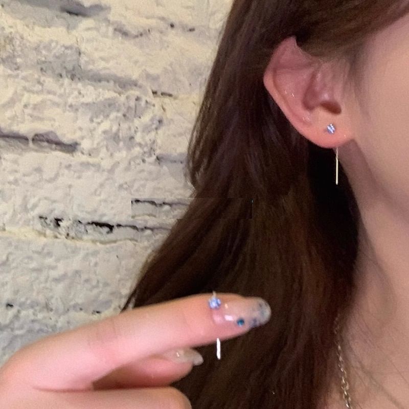 Flower Rhinestone Earring Threader