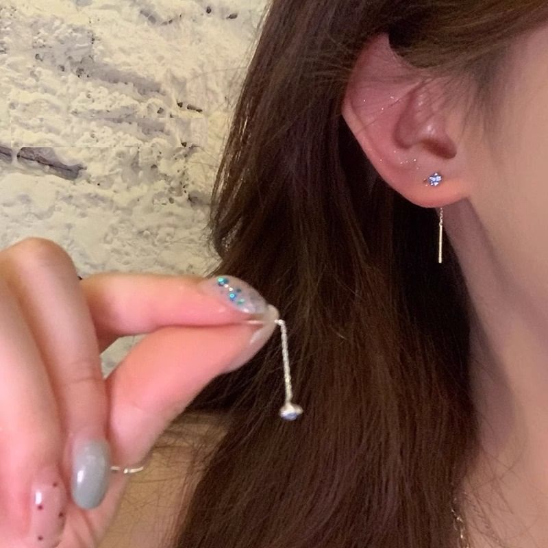 Flower Rhinestone Earring Threader