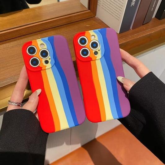 Stripe Phone Rainbow Case