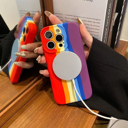 Stripe Phone Rainbow Case