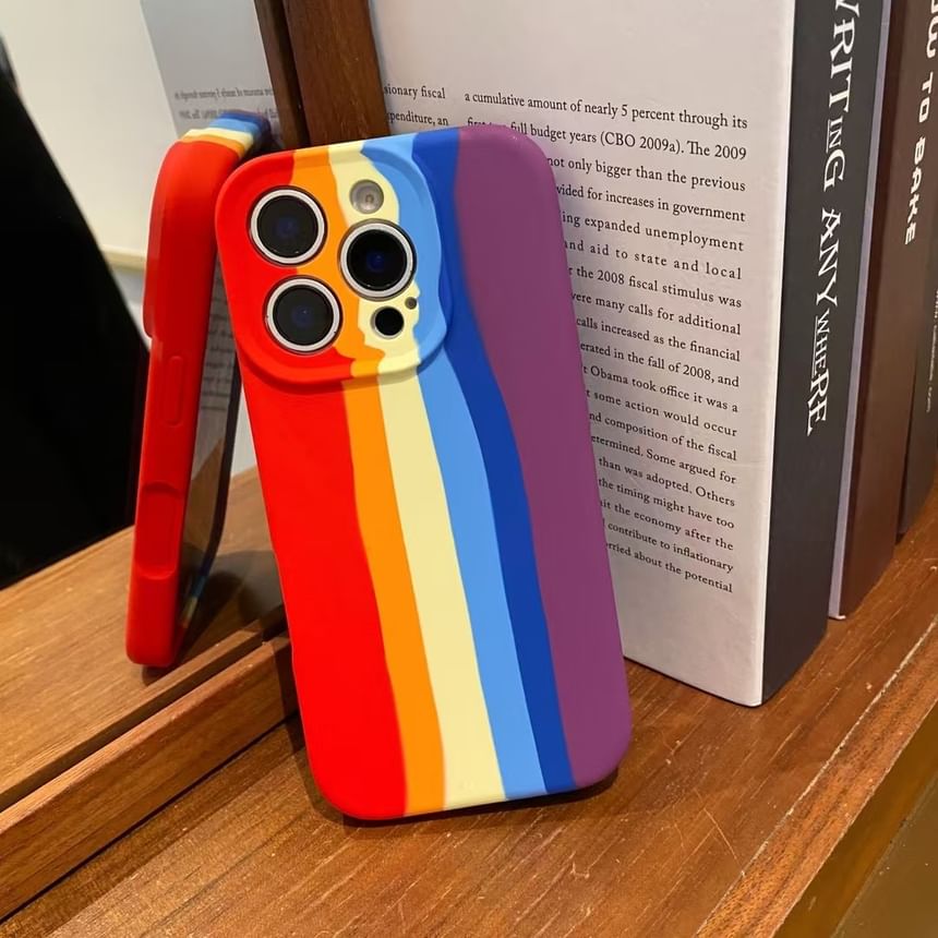 Stripe Phone Rainbow Case