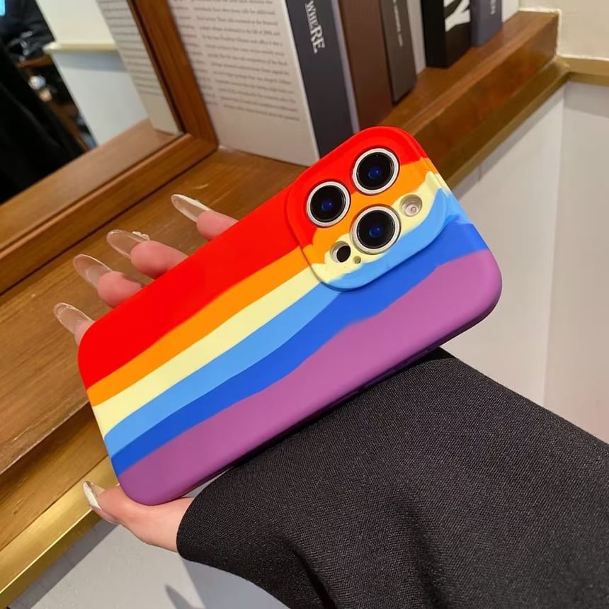 Stripe Phone Rainbow Case