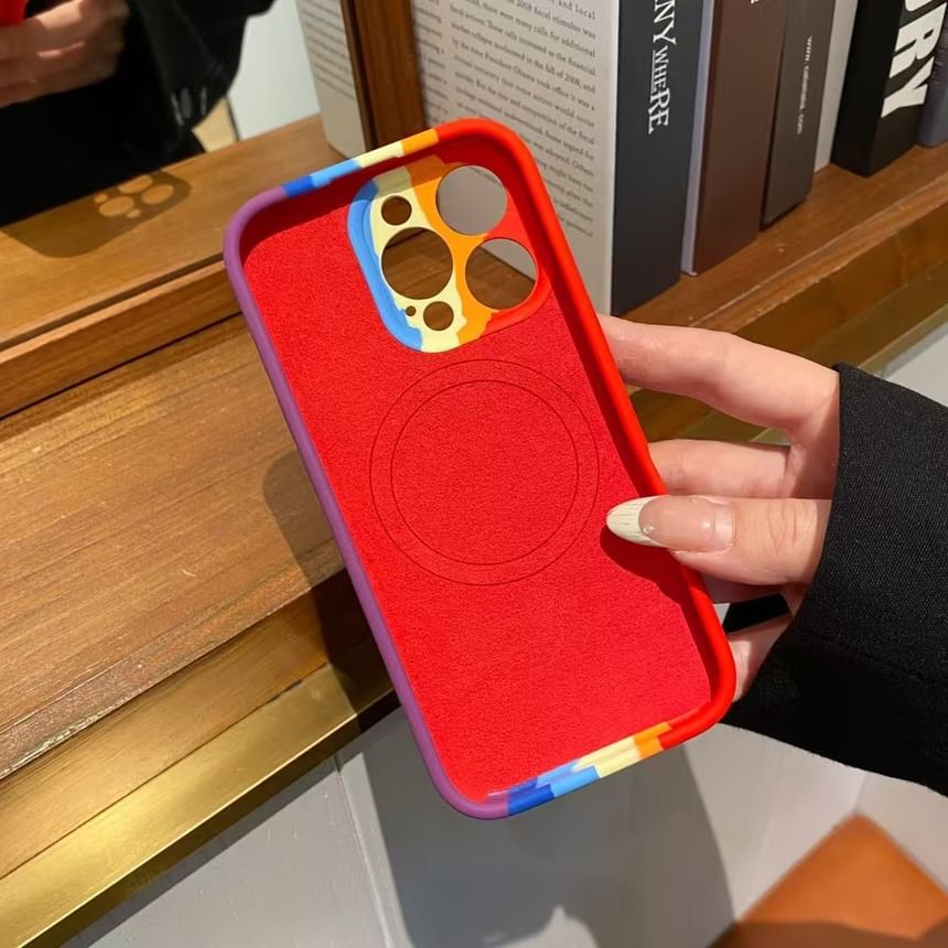Stripe Phone Rainbow Case