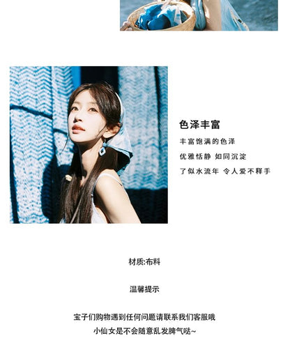 Drop Geometry Tie Dye Earring