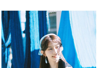 Drop Geometry Tie Dye Earring