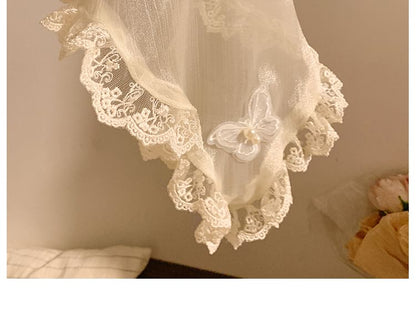 Headband Applique Butterfly Trim Lace