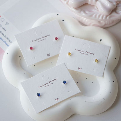 Rhinestone Stud Earring