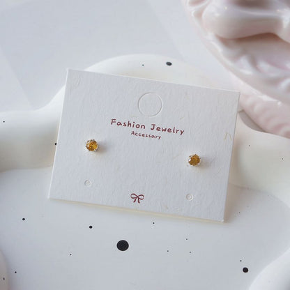 Rhinestone Stud Earring