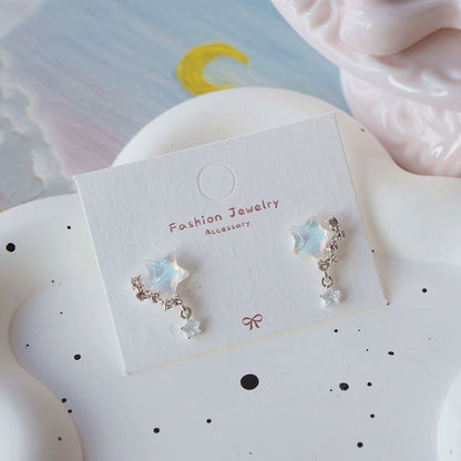 Drop / Star Crescent Earring