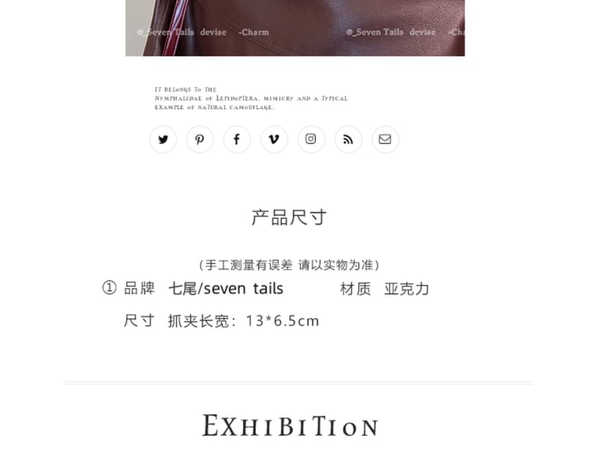 Claw Acrylic Hair Clip